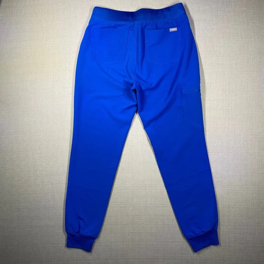 FIGS Technical Collection Jogger Scrub Pants Womens Small Royal Blue